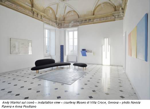 Andy Warhol sul comò – installation view – courtesy Museo di Villa Croce, Genova – photo Nuvola Ravera e Anna Positiano