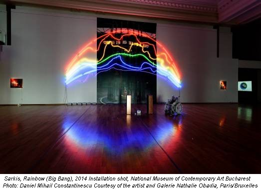 Sarkis, Rainbow (Big Bang), 2014 Installation shot, National Museum of Contemporary Art Bucharest Photo: Daniel Mihail Constantinescu Courtesy of the artist and Galerie Nathalie Obadia, Paris/Bruxelles