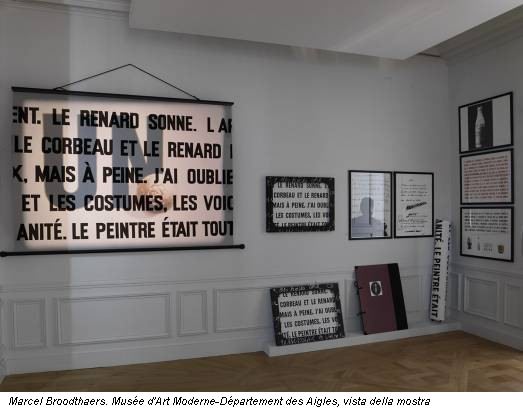 Marcel Broodthaers. Musée d'Art Moderne-Département des Aigles, vista della mostra