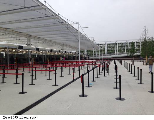 Expo 2015, gli ingressi