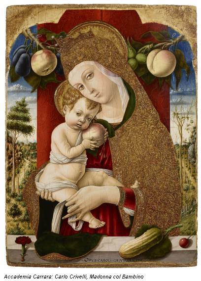 Accademia Carrara: Carlo Crivelli, Madonna col Bambino