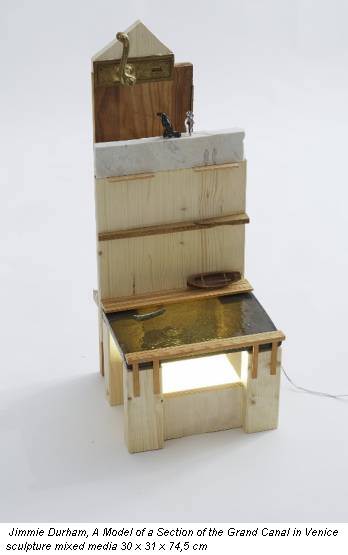 Jimmie Durham, A Model of a Section of the Grand Canal in Venice sculpture mixed media 30 x 31 x 74,5 cm