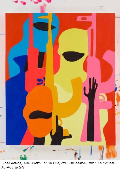 Todd James, Time Waits For No One, 2013 Dimensioni: 150 cm x 120 cm Acrilico su tela