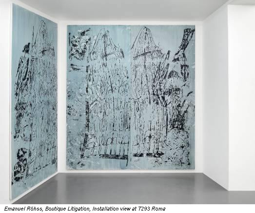 Emanuel Röhss, Boutique Litigation, Installation view at T293 Roma