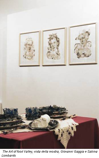 The Art of food Valley, vista della mostra, Giovanni Gaggia e Sabina Lombardo