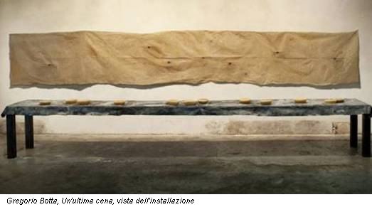 Gregorio Botta, Un'ultima cena, vista dell'installazione