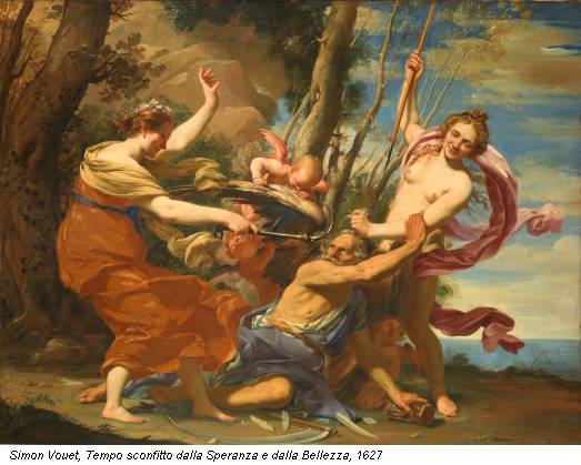 Simon Vouet, Tempo sconfitto dalla Speranza e dalla Bellezza, 1627