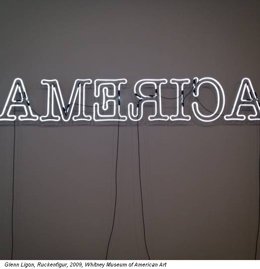 Glenn Ligon, Ruckenfigur, 2009, Whitney Museum of American Art
