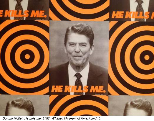 Donald Moffet, He kills me, 1987, Whitney Museum of American Art