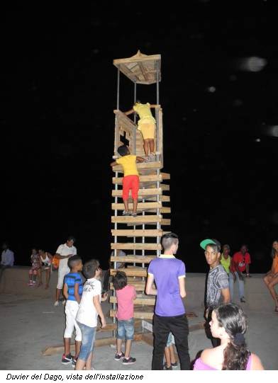 Duvier del Dago, vista dell'installazione