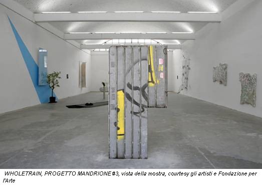WHOLETRAIN, PROGETTO MANDRIONE #3, vista della mostra, courtesy gli artisti e Fondazione per l'Arte
