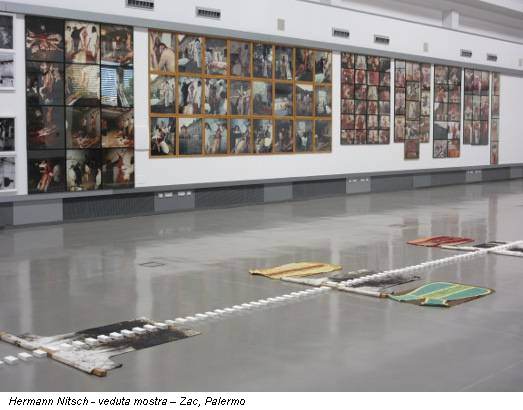 Hermann Nitsch - veduta mostra – Zac, Palermo