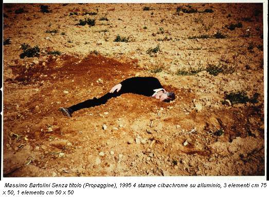 Massimo Bartolini Senza titolo (Propaggine), 1995 4 stampe cibachrome su alluminio, 3 elementi cm 75 x 50, 1 elemento cm 50 x 50