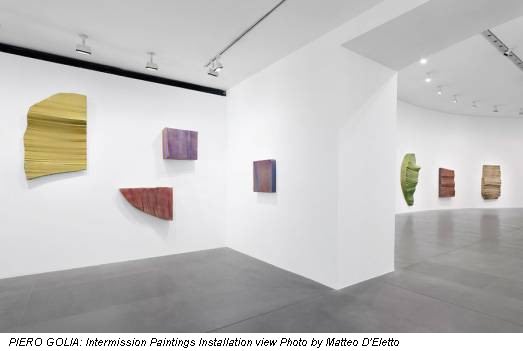 PIERO GOLIA: Intermission Paintings Installation view Photo by Matteo D'Eletto