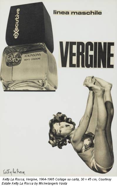 Ketty La Rocca, Vergine, 1964-1965 Collage su carta, 30 × 45 cm, Courtesy Estate Ketty La Rocca by Michelangelo Vasta