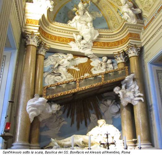 Sant'Alessio sotto la scala, Basilica dei SS. Bonifacio ed Alessio all'Aventino, Roma