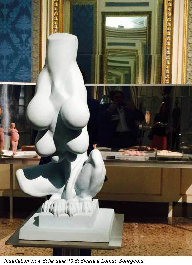 Insallation view della sala 18 dedicata a Louise Bourgeois
