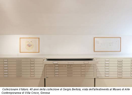 Collezionare il futuro. 40 anni della collezione di Sergio Bertola, vista dell'allestimento al Museo di Arte Contemporanea di Villa Croce, Genova