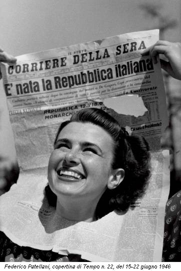 Federico Patellani, copertina di Tempo n. 22, del 15-22 giugno 1946
