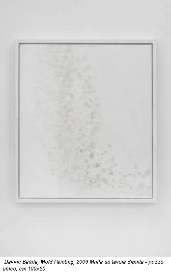 Davide Balula, Mold Painting, 2009 Muffa su tavola dipinta - pezzo unico, cm 100x80.