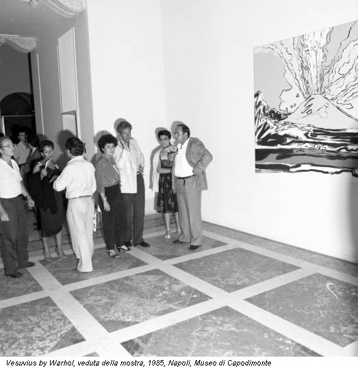Vesuvius by Warhol, veduta della mostra, 1985, Napoli, Museo di Capodimonte