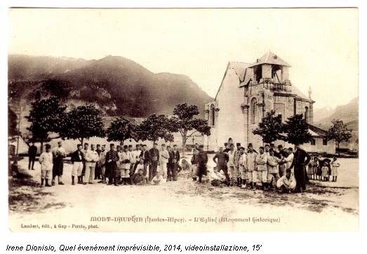 Irene Dionisio, Quel évenément imprévisible, 2014, videoinstallazione, 15'