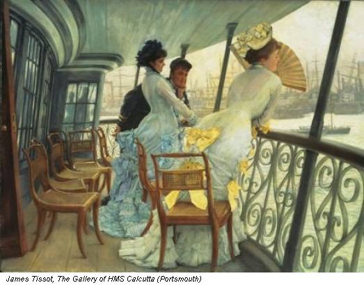 James Tissot, The Gallery of HMS Calcutta (Portsmouth)