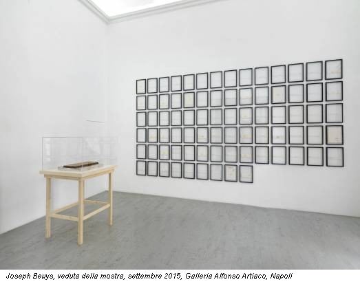 Joseph Beuys, veduta della mostra, settembre 2015, Galleria Alfonso Artiaco, Napoli