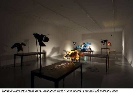Nathalie Djurberg & Hans Berg, installation view: A thief caught in the act, Giò Marconi, 2015