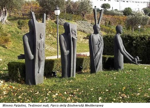 Mimmo Paladino, Testimoni muti, Parco della Biodiversità Mediterranea