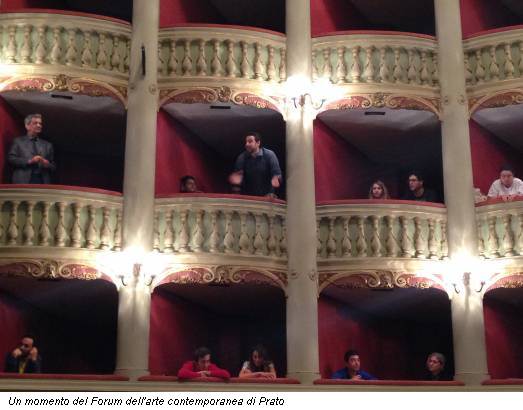 Un momento del Forum dell'arte contemporanea di Prato