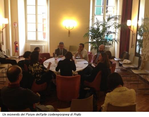 Un momento del Forum dell'arte contemporanea di Prato