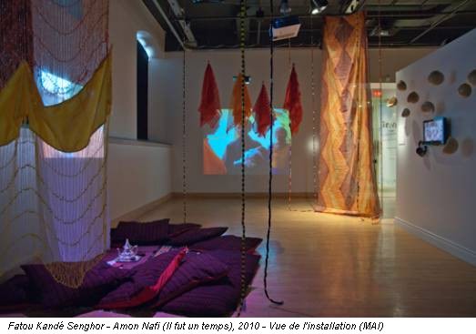 Fatou Kandé Senghor - Amon Nafi (Il fut un temps), 2010 - Vue de l'installation (MAI)