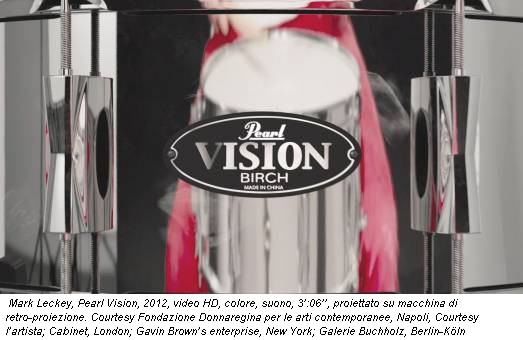 Mark Leckey, Pearl Vision, 2012, video HD, colore, suono, 3’:06’’, proiettato su macchina di retro-proiezione. Courtesy Fondazione Donnaregina per le arti contemporanee, Napoli, Courtesy l’artista; Cabinet, London; Gavin Brown’s enterprise, New York; Galerie Buchholz, Berlin-Köln