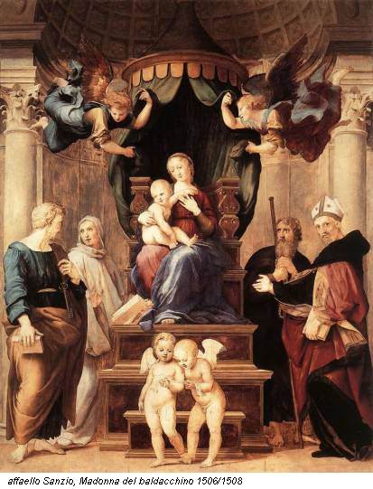 affaello Sanzio, Madonna del baldacchino 1506/1508
