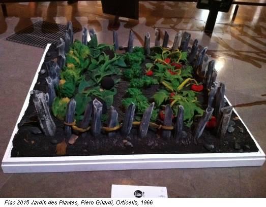 Fiac 2015 Jardin des Plantes, Piero Gilardi, Orticello, 1966
