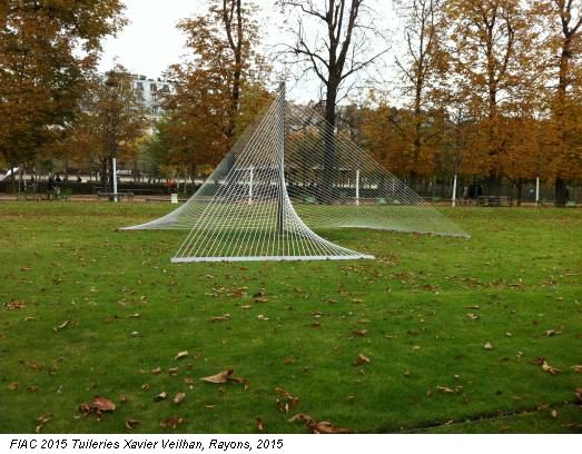FIAC 2015 Tuileries Xavier Veilhan, Rayons, 2015