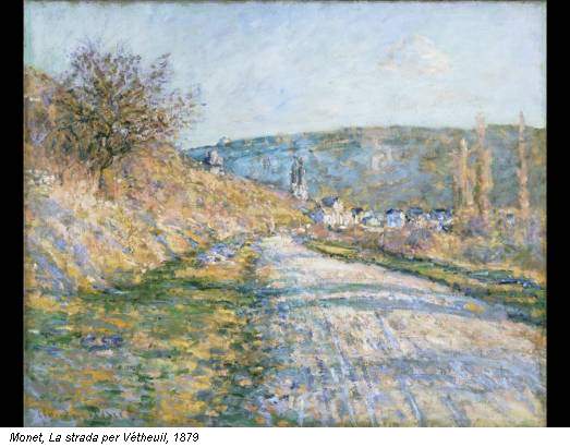 Monet, La strada per Vétheuil, 1879