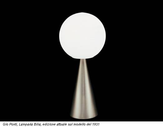 Gio Ponti, Lampada Bilia, edizione attuale sul modello del 1931