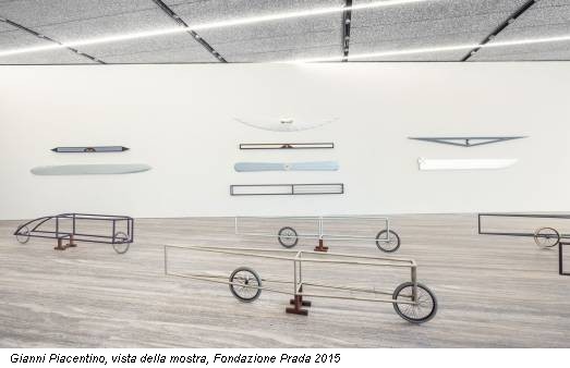Gianni Piacentino, vista della mostra, Fondazione Prada 2015