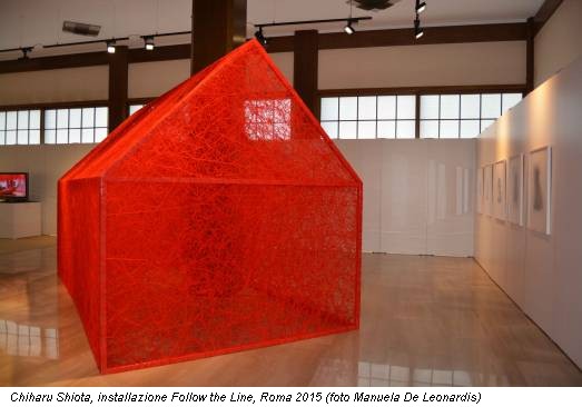 Chiharu Shiota, installazione Follow the Line, Roma 2015 (foto Manuela De Leonardis)