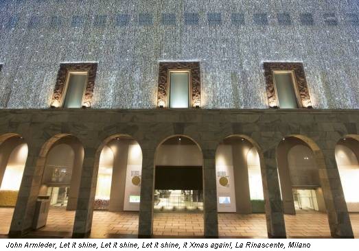 John Armleder, Let it shine, Let it shine, Let it shine, it Xmas again!, La Rinascente, Milano