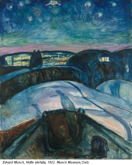 Edvard Munch, Notte stellata, 1922. Munch Museum,Oslo