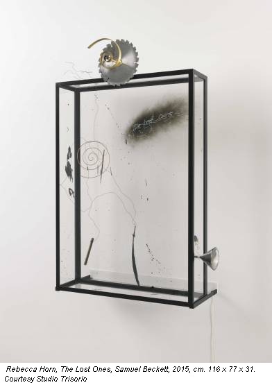 Rebecca Horn, The Lost Ones, Samuel Beckett, 2015, cm. 116 x 77 x 31. Courtesy Studio Trisorio