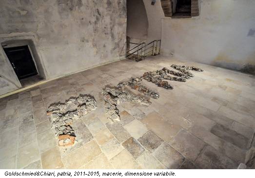Goldschmied&Chiari, patria, 2011-2015, macerie, dimensione variabile.