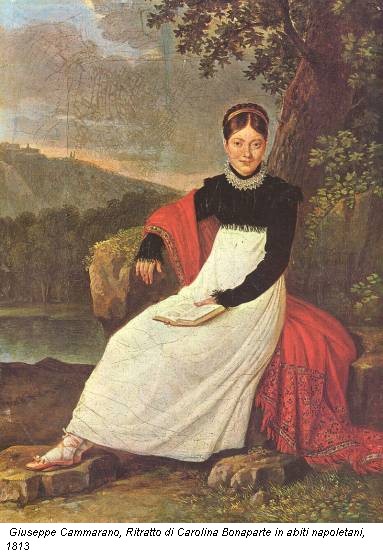Giuseppe Cammarano, Ritratto di Carolina Bonaparte in abiti napoletani, 1813