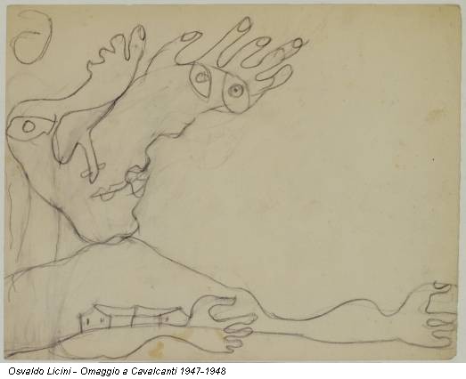 Osvaldo Licini - Omaggio a Cavalcanti 1947-1948