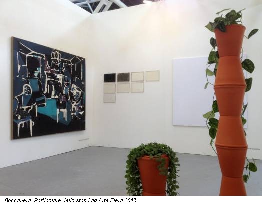 Boccanera. Particolare dello stand ad Arte Fiera 2015
