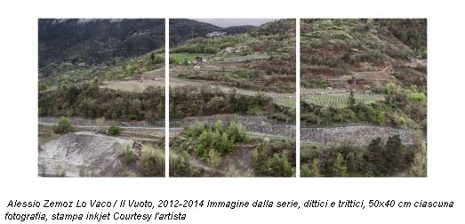 Alessio Zemoz Lo Vaco / Il Vuoto, 2012-2014 Immagine dalla serie, dittici e trittici, 50x40 cm ciascuna fotografia, stampa inkjet Courtesy l'artista