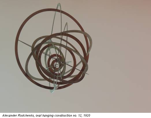 Alexander Rodchenko, oval hanging construction no. 12, 1920